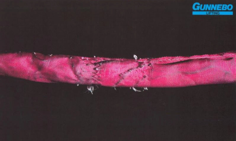 kassation rundsling løftebånd eksempel 1