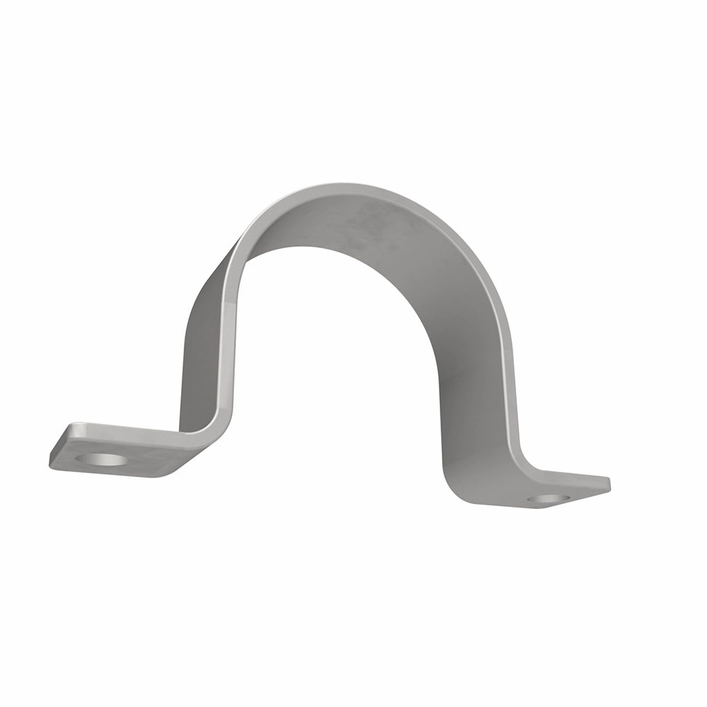 Helbøjle DVS 31004 SF, U-formet metalbeslag med glat finish og monteringshuller.