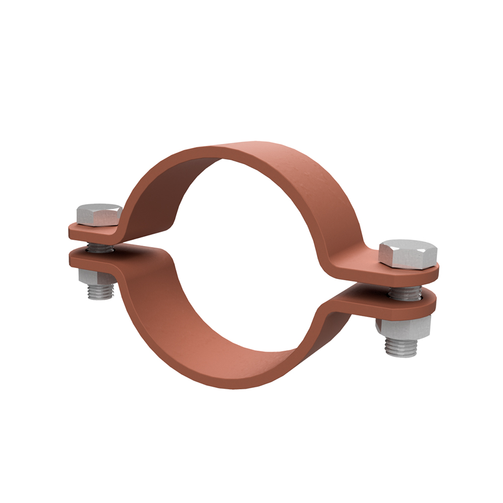 Pipe Clamp DVS 31002 with bolts Primed View more here