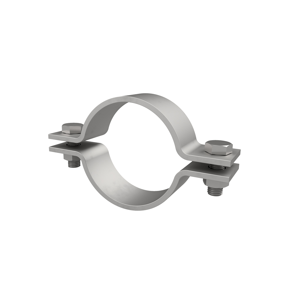 Pipe Clamp DVS 31002 with bolts - Stainless AISI 316 - View