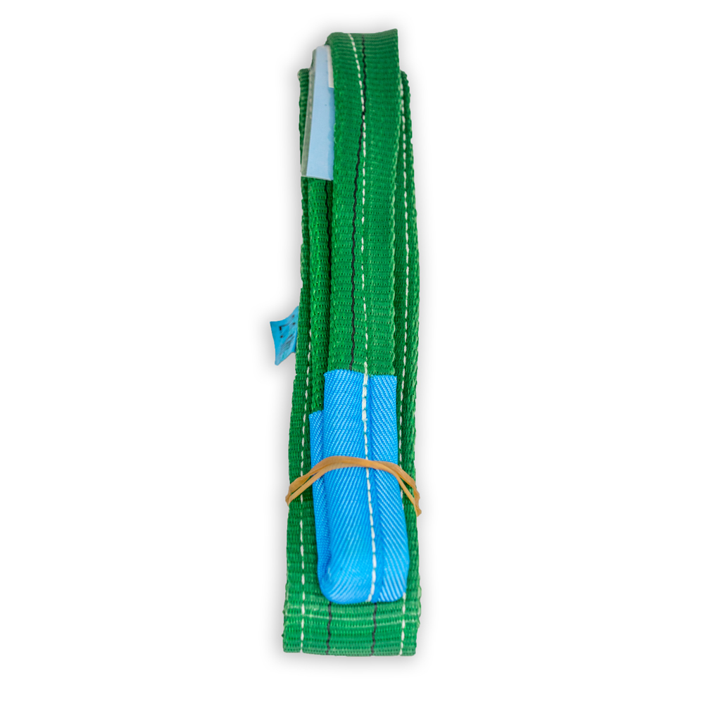 Webbing Sling 2Tonne 2m Lifting Strap Green With Certificate 