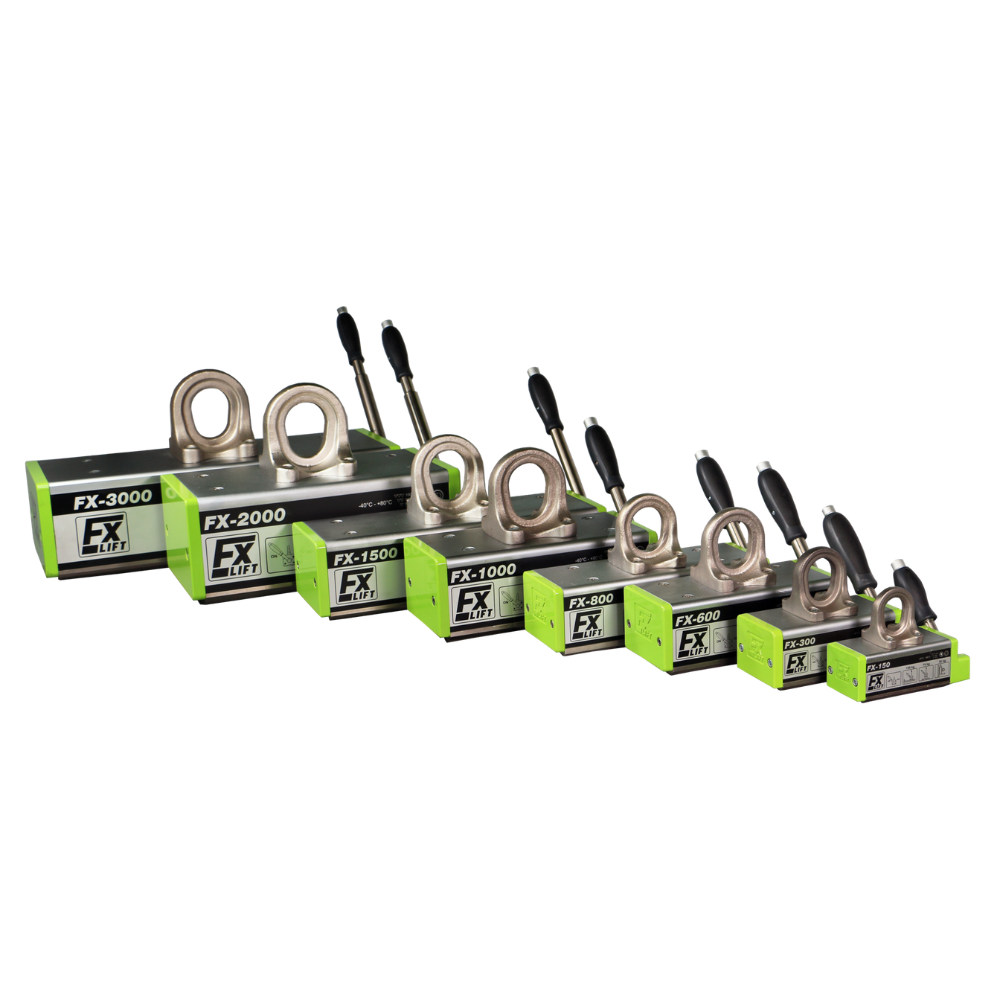 FX Permanent magnetic lifter 1000kg w. "towing eye".