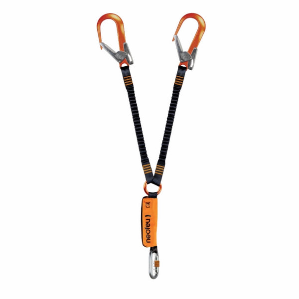 NeoFeu Double Elastic Line with Fall Arrest 1,7m + Hooks