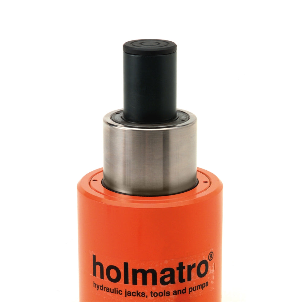 Orange Holmatro hydraulisk donkraft, model "HJ 20/50 G 11", kapacitet 200-650kN.
