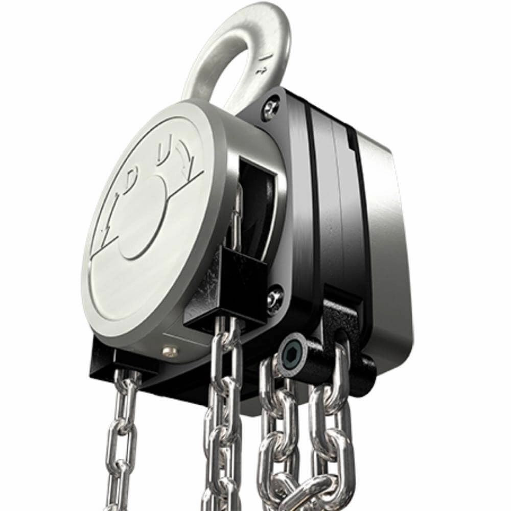 Håndkædetalje i metal med robust krog og flere kæder. Designet er holdbart og funktionelt.