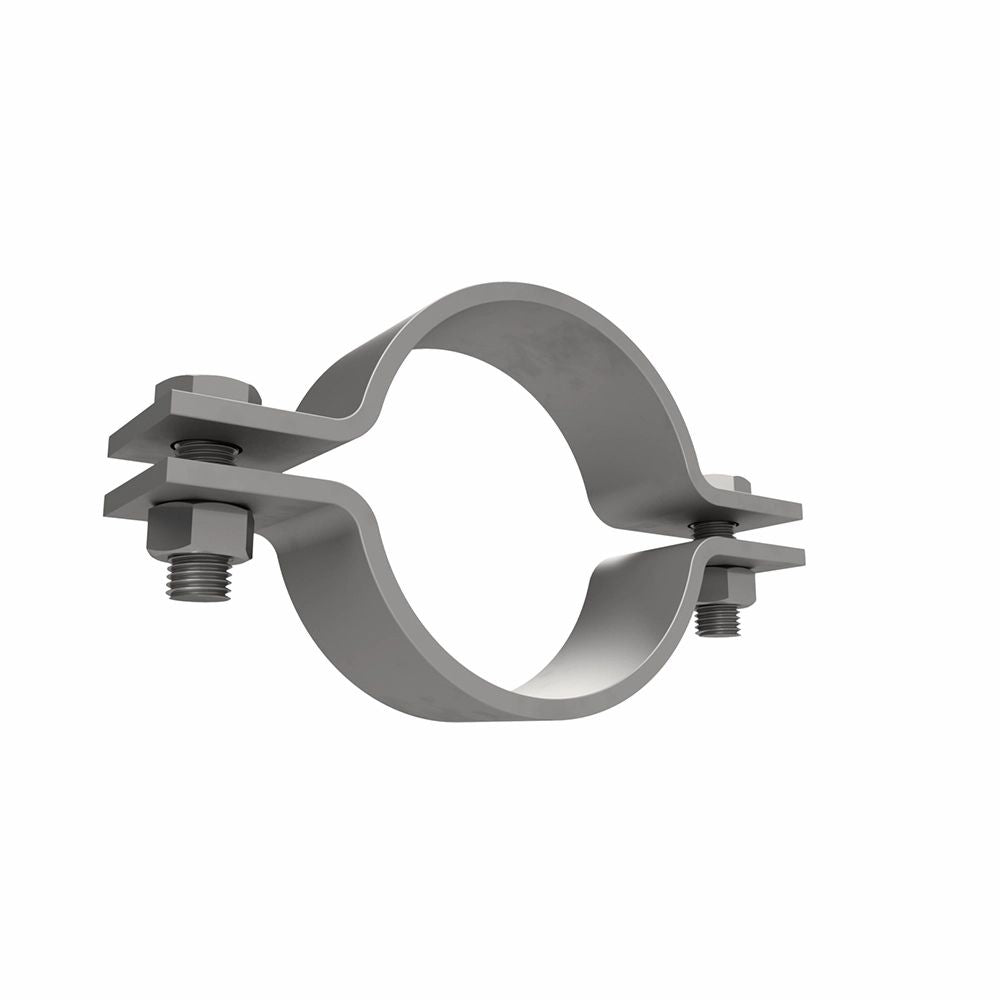 Metalklemme, cirkulær med to bolte til fastgørelse. 273mm.
