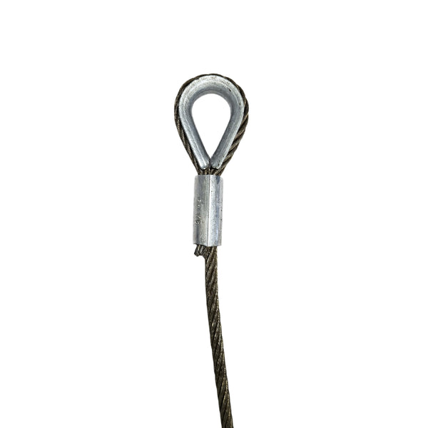 Steel Wire Rope with 1 thimble FIHJ/T-clamp - 11mm