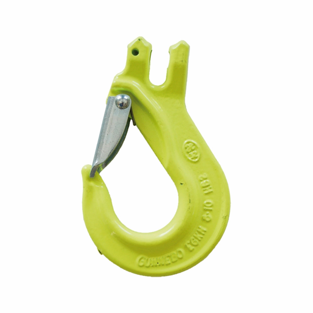 Gul krog med tekst "GUNNEBO EGKN 10-10", robust og solid form.
