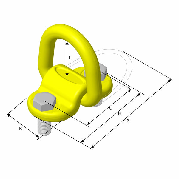 Gunnebo GrabiQ Screw-on Lifting Point SLP-3.0 T