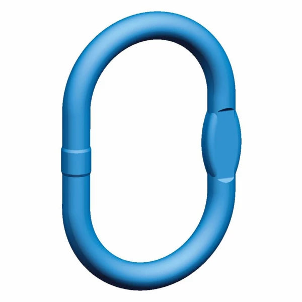 Blå oval ring med glat overflade og ensartet farve, designet til holdbarhed og styrke.