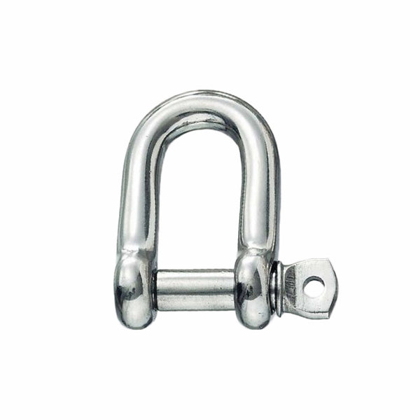 D-Shackle stainless w/eyebolt w/tread - M6