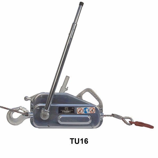 Tirfor Wire Rope Cable Puller Hoist model TU16 - 1.6T