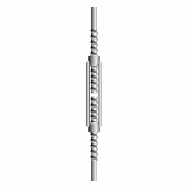 Turnbuckle E-6355 with 2 welding ends - M10