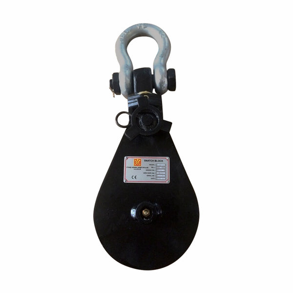 WDL Snatch Block w/shackle - WLL 4T - 16-18mm